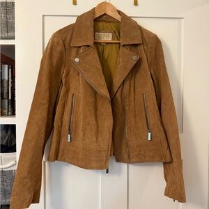 Michael Kors Tan Leather Jacket